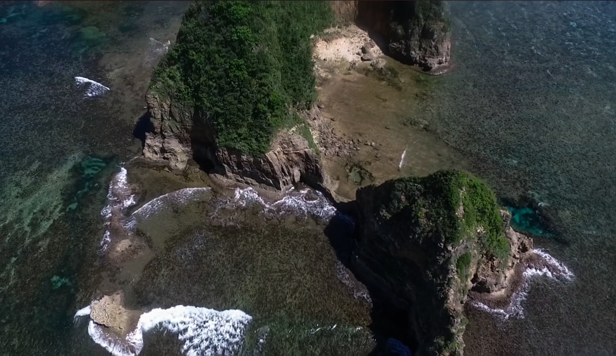 rock formations at twin rock beach in catanduanes philippines